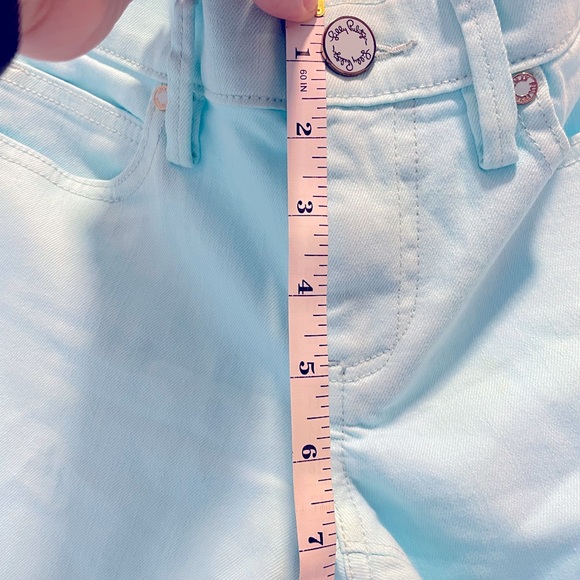 Lilly Pulitzer Jean - South Ocean Crop Jean Capri Flare - Size 4 - Picture 11 of 12